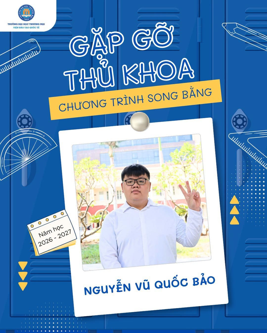 Gặp gỡ Thủ khoa Nguyễn Vũ Quốc Bảo: Hành trình chinh phục mục tiêu